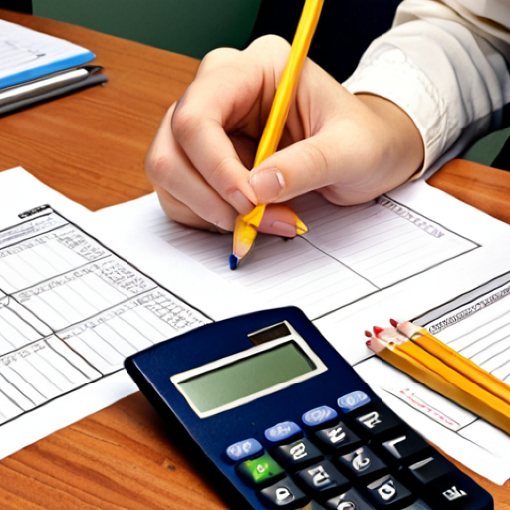 **

A student meticulously checking their exam supplies (ID, pencils, calculator, etc.) laid out on a desk. Focus on organization and preparedness. Slightly anxious but determined expression.

**