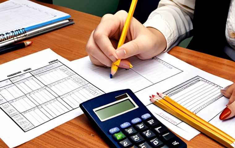 **

A student meticulously checking their exam supplies (ID, pencils, calculator, etc.) laid out on a desk. Focus on organization and preparedness. Slightly anxious but determined expression.

**